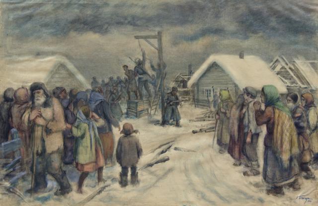 Ингер Г.Б. Казнь Зои Космодемьянской. 1942. ЧГХМ Ингер Г.Б. Казнь Зои Космодемьянской. 1942. ЧГХМ